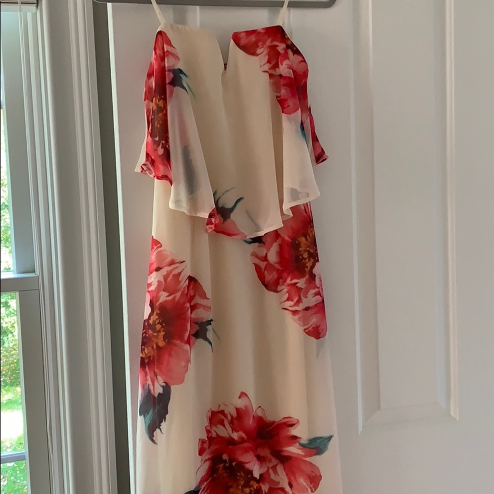 SOLD - floor length light pink dress - Nordstrom